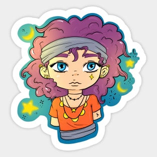 magic girl , stickers girl , cute stickers Sticker